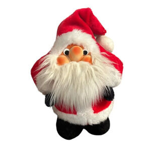 Vintage Santakins Rennoc Santa Claus 1982 Plush Chubby Christmas Toy Xmas Gnome